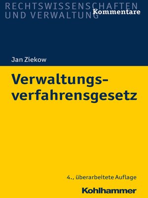cover image of Verwaltungsverfahrensgesetz